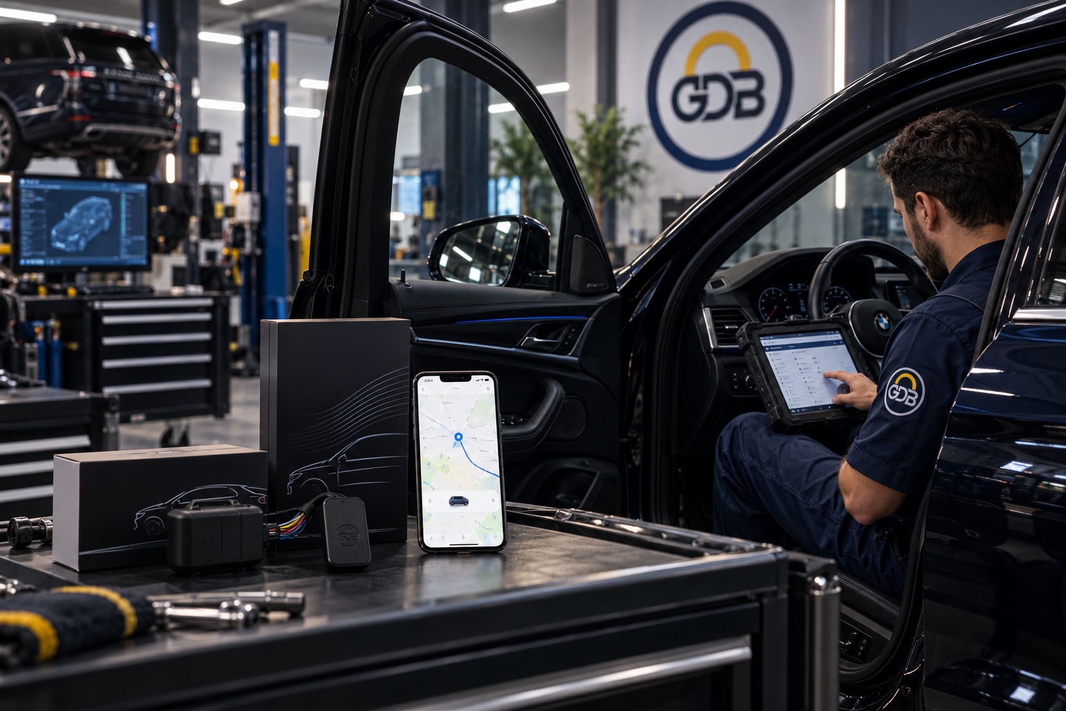 GDB Autotech workshop and vehicle security installation